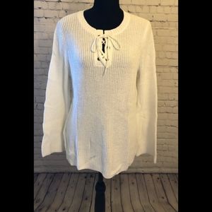 NWT Old Navy white long sleeve sweater - Large